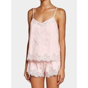 NWT Puma by Rihanna Lace Trim Sleep Cami, Silver Pink, XS